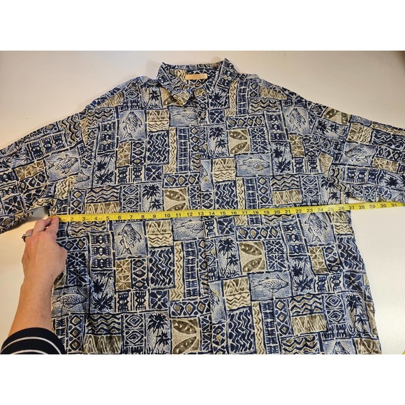 Campia moda XlT TALL hawaiin button up short sleeve aloha vacation - Picture 6 of 6